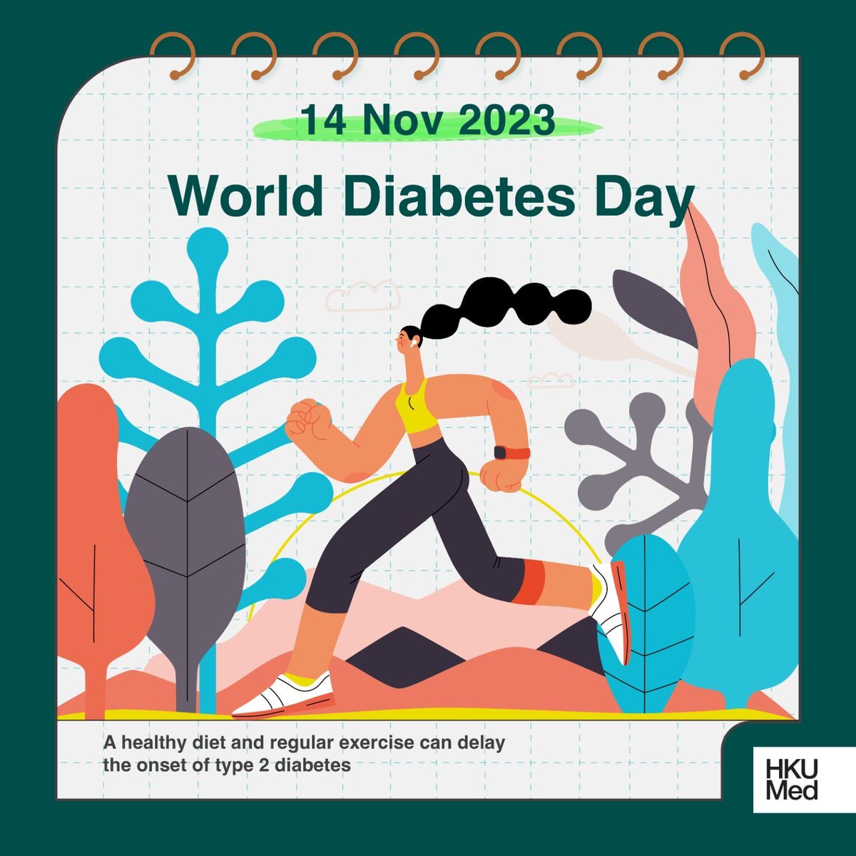 A healthy diet and regular exercise can delay the onset of type 2 diabetes.

#WorldDiabetesDay