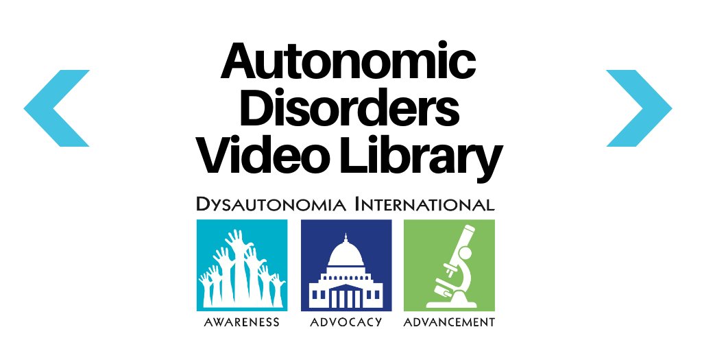 Dysautonomia's tweet photo. Dysautonomia International's Autonomic Disorders Video Library on Vimeo and YouTube includes over 100 lectures from the top dysautonomia experts and it's free to access! Share with your doctors, family and friends.
YouTube: https://t.co/PDWMh8djtU
Vimeo: https://t.co/YCFucHL92R. https://t.co/aABWYHmiqo