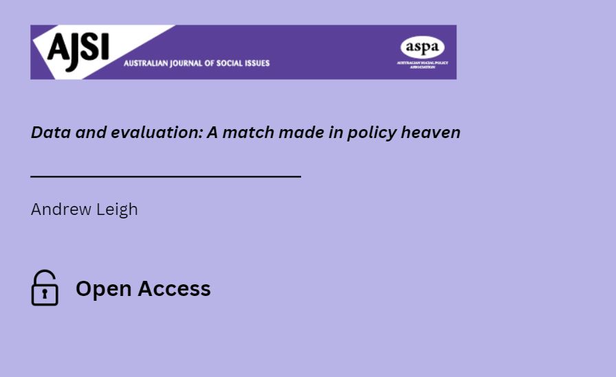 'Better data are fundamental to improving the effectiveness of policies. Data linkage across departments can also help ensure that policymakers are focused on the right policy goals, rather than merely those that are easiest to measure.' doi.org/10.1002/ajs4.3…