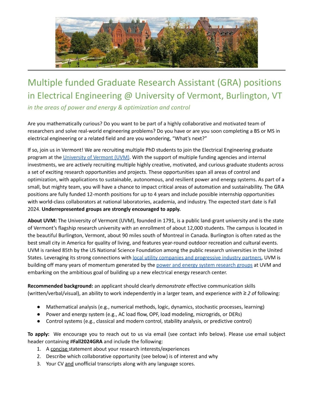 University Of Vermont Graduation 2025 Application