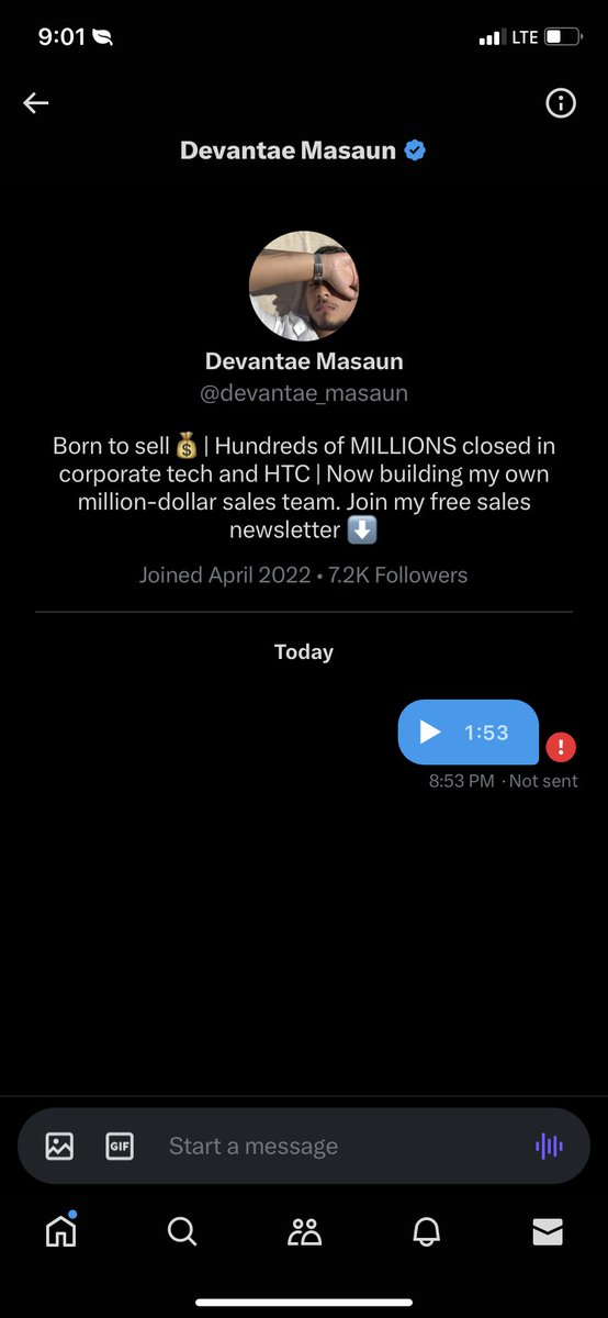 BrandonMatthew_'s tweet photo. @devantae_masaun Dmd you, voice note won’t send https://t.co/MSIraFotSo