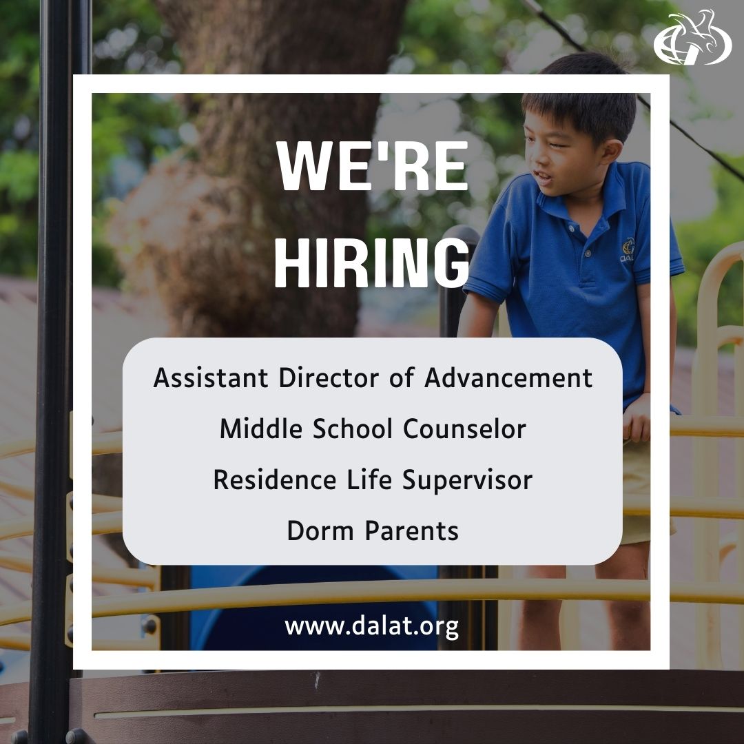 dalatmalaysia's tweet photo. Dalat International School is hiring for the 2024-2025 academic year. Check out our openings here https://t.co/S7Mm3ixWDu

#dalatinternationalschool #educationforlife #wearehiring #openpositions #ApplyNow #joinus https://t.co/O8IIFQNiGZ