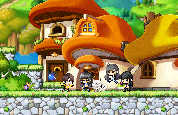 MapleStory's tweet photo. Thanks for stopping by! @LilyPichu @angelskimi @starsmitten_ 

credit to @Kirdein for the design 💖 https://t.co/csqyW6OOqg
