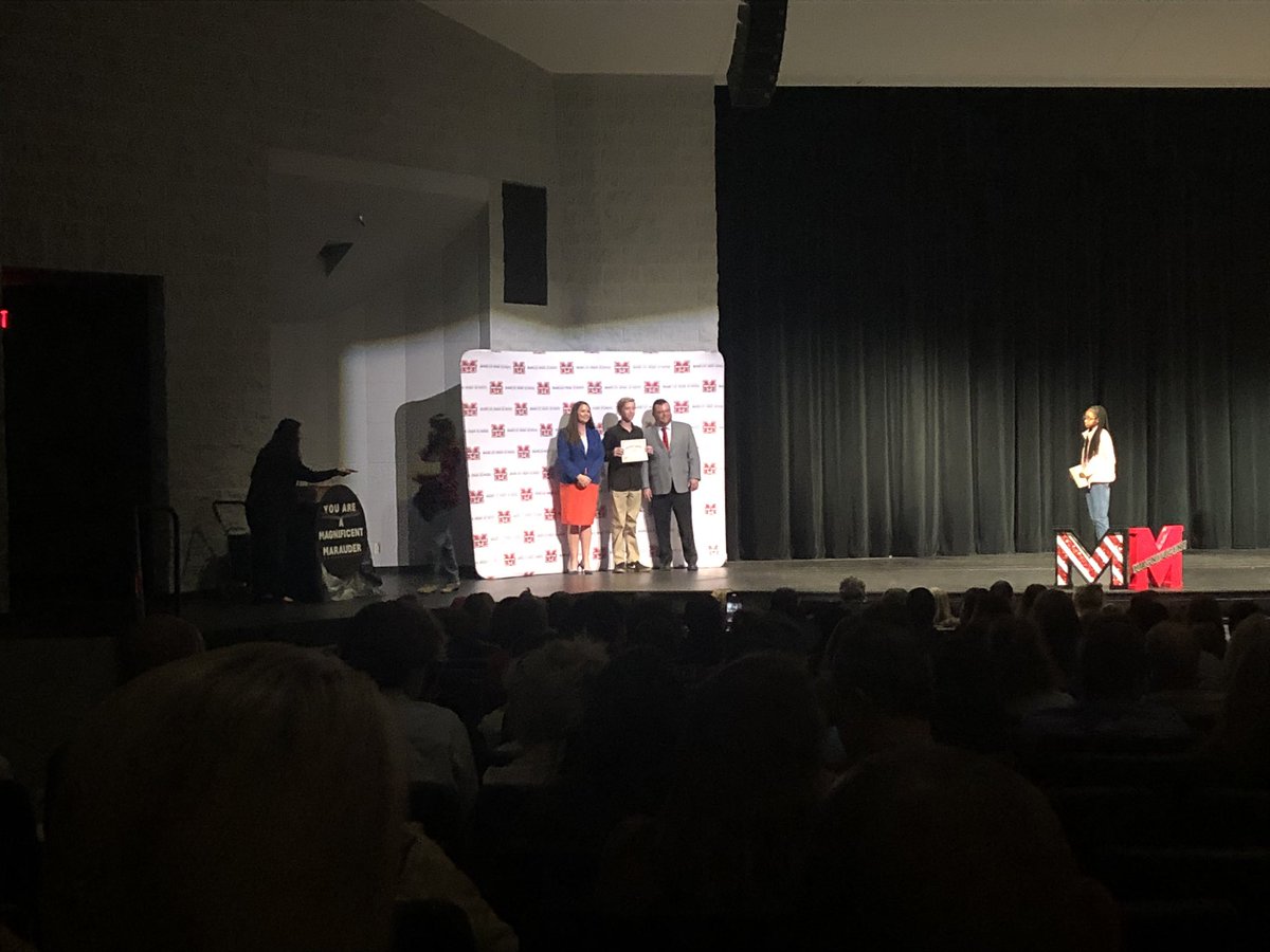 GarzaMHS's tweet photo. Congratulations to our Magnificent Marauders! What a great achievement for the Fall 2023! Way to go to my Spanish 1 &amp; 2 students - Carter, Kalli &amp; Ethan. Thank you @marcusptsa for the awards program tonight!
@MHS9th @Marcus_HS https://t.co/qqO6kagPbd