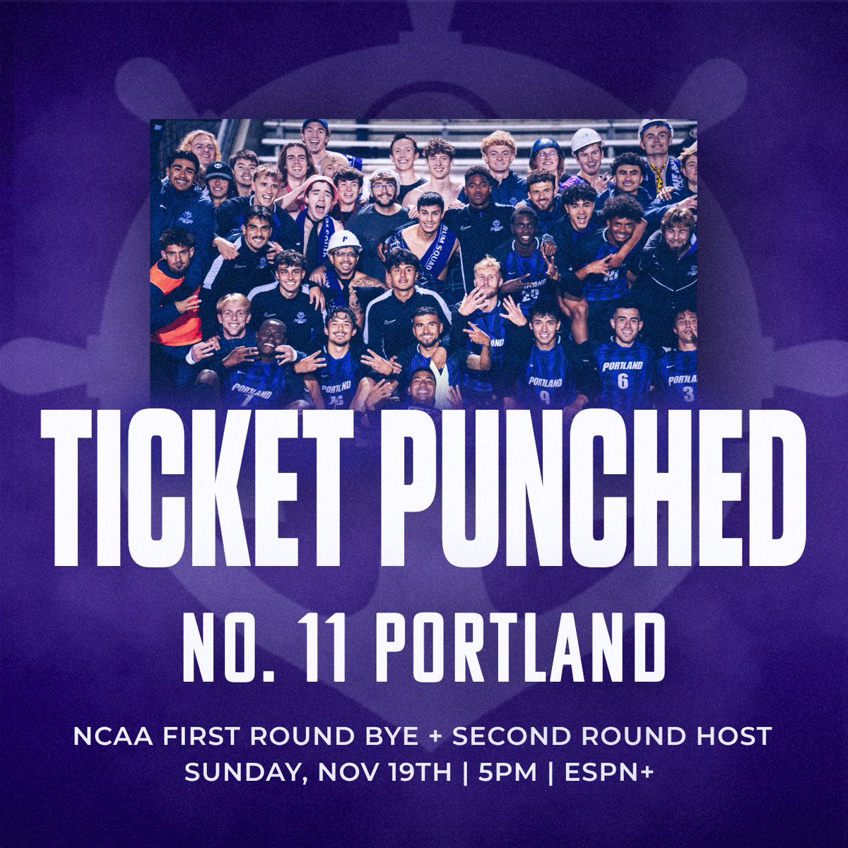 WE’RE IN! 😈🕺🏻

We received a first round bye and will be hosting second round at HOME! 🏠

Sunday, Nov 19th | 5pm | Merlo Field

#gopilots