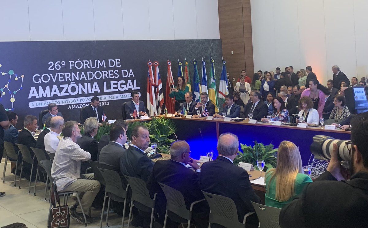 CCostaIICA's tweet photo. Fórum dos Governadores da Amazônia Legal contando com a presença dos governos federal, estaduais, embaixadas e organismos internacionais, como @iicabrasil https://t.co/myvCb0YFau