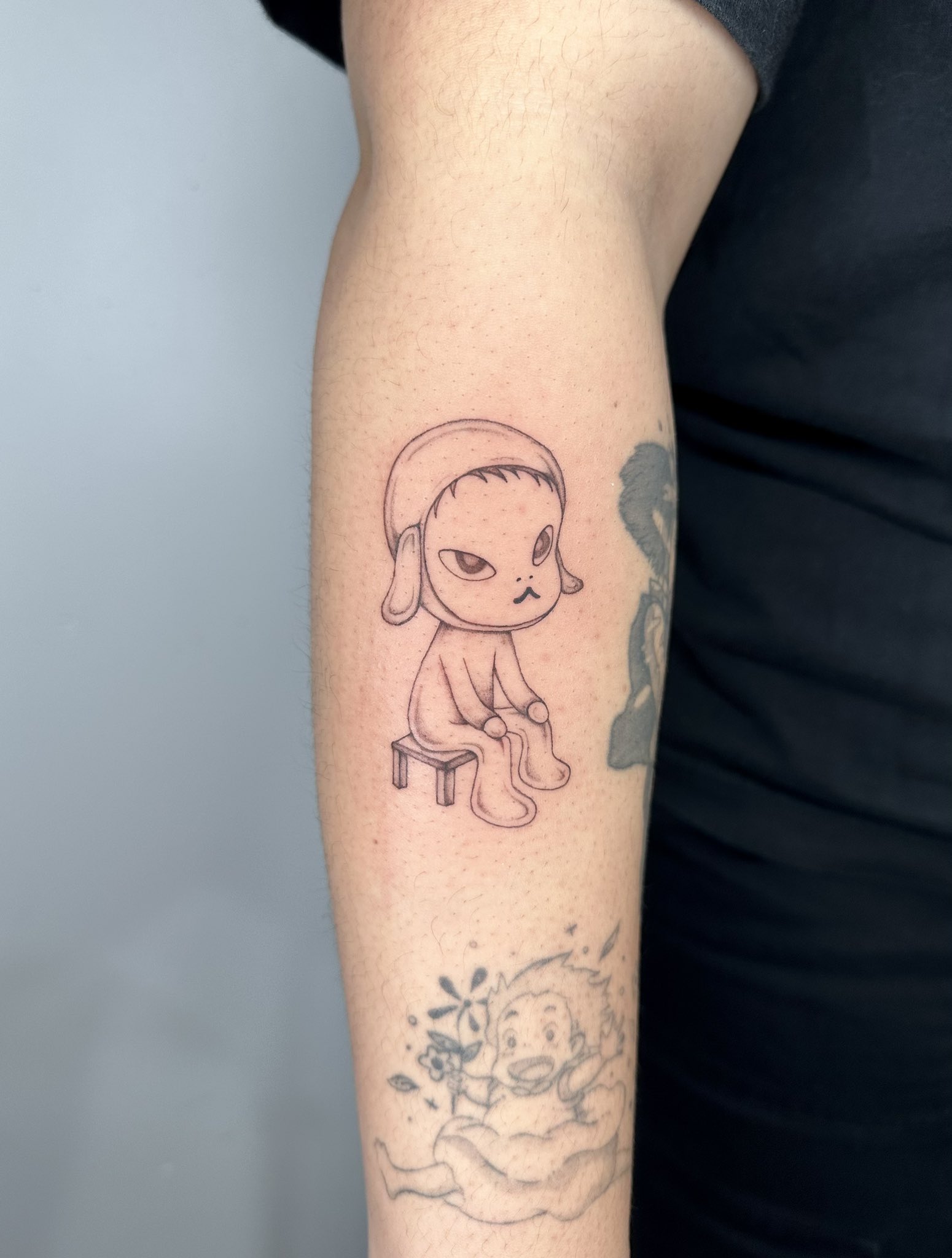 YOSHITOMO NARA Temporary Artwork Tattoo , No! No! No!