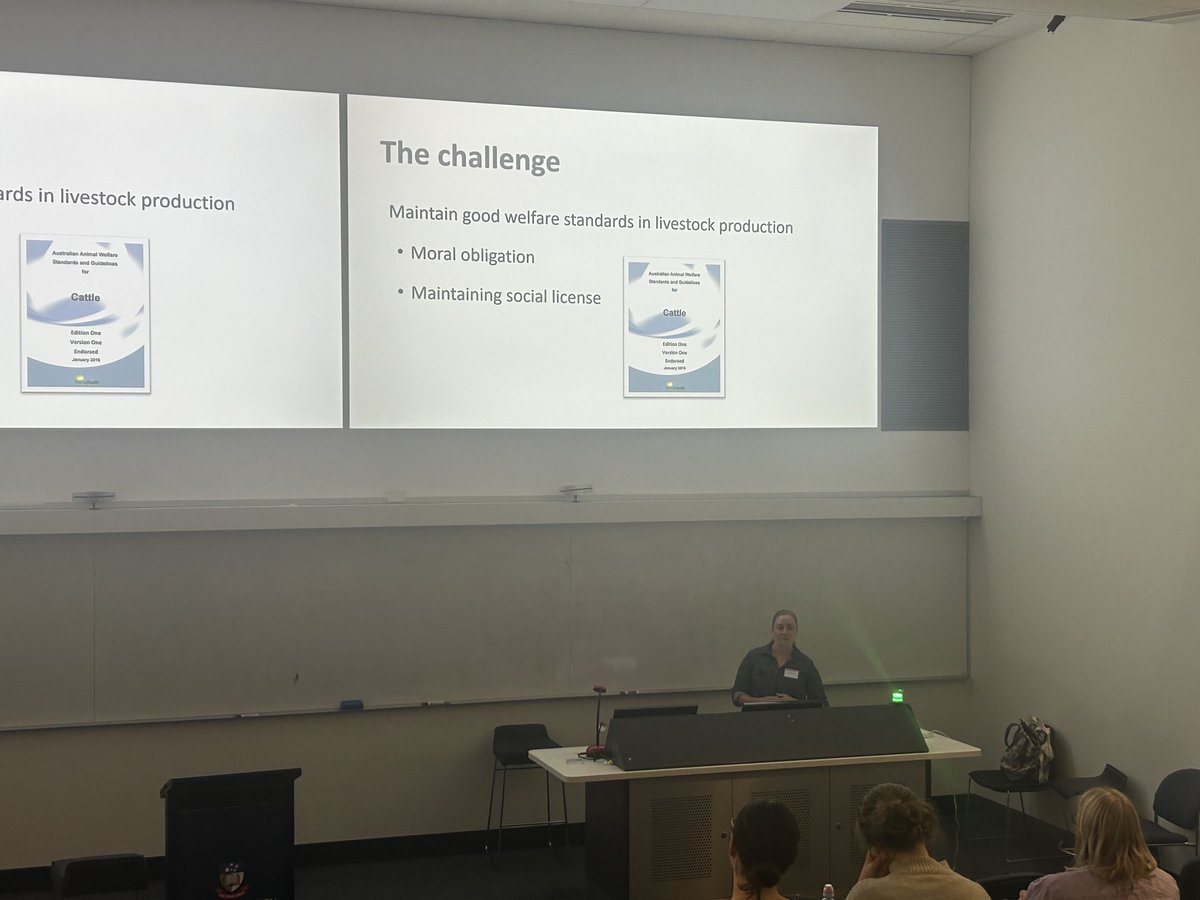 Alex Whittaker (@awhittaker_uofa) on Twitter photo ā¦<a href="/ISAE_AA/">ISAE Australasia-Africa region</a>ā© conference - great discussion around various aspects of ethology and how ethologists can contribute to practice and policy change. Jess Monk takes us through welfare benchmarking. ā¦<a href="/ISAE_AA/">ISAE Australasia-Africa region</a>ā© conference - great discussion around various aspects of ethology and how ethologists can contribute to practice and policy change. Jess Monk takes us through welfare benchmarking.