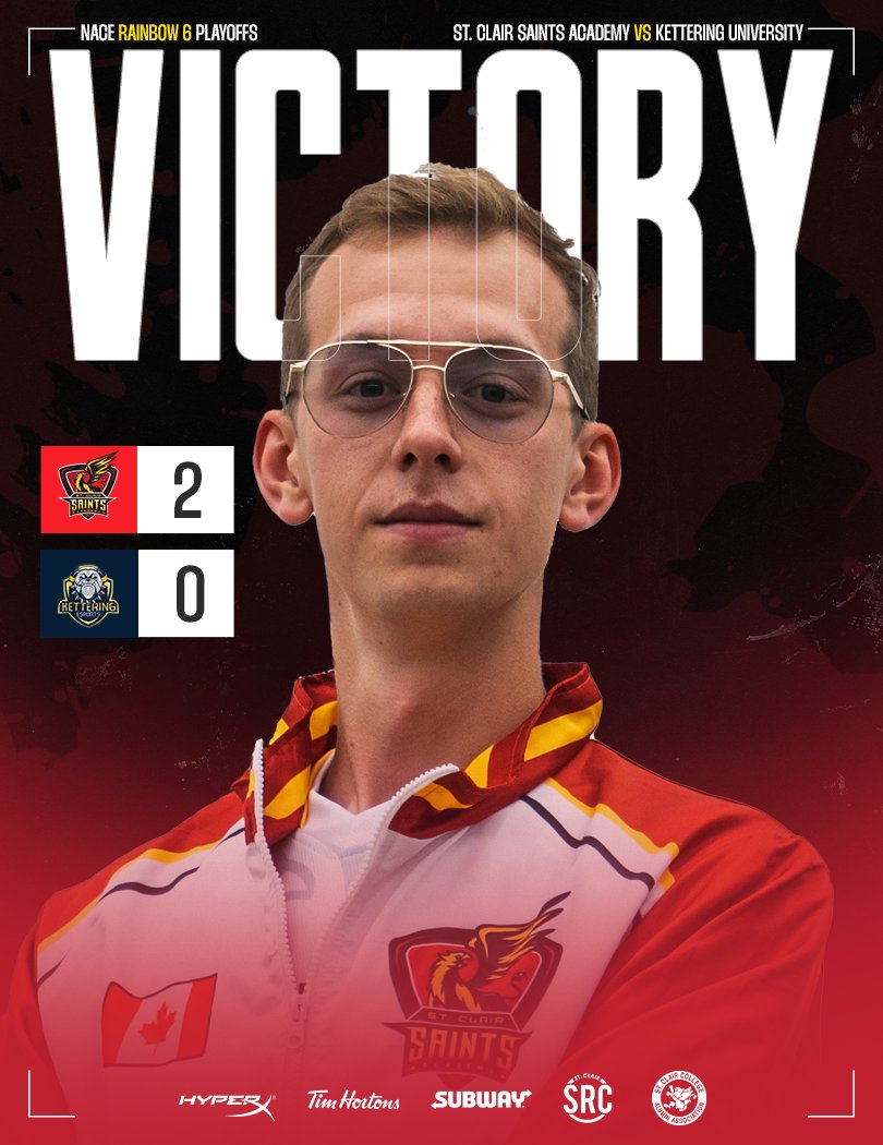 A strong win for #SaintsR6 💪

We advance to top 8 of <a href="/nacestarleague/">Playfly College Esports</a> Playoffs!