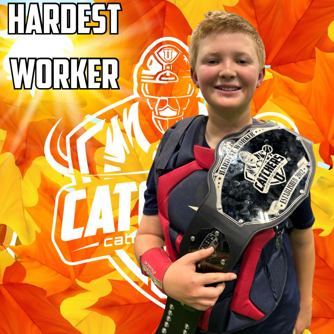 CatchersU's tweet photo. Tonight’s Hardest Workers are Michael, Timmy, Catherine, and Brocken #catchersu #hardestworkerintheroom #catchercamp #baseballtraining https://t.co/kklSlGC5BB