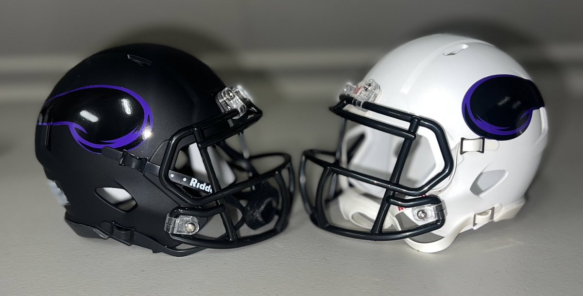 mm_helmets's tweet image. Made some pretty cool Minnesota Viking alternates. #MiniHelmets