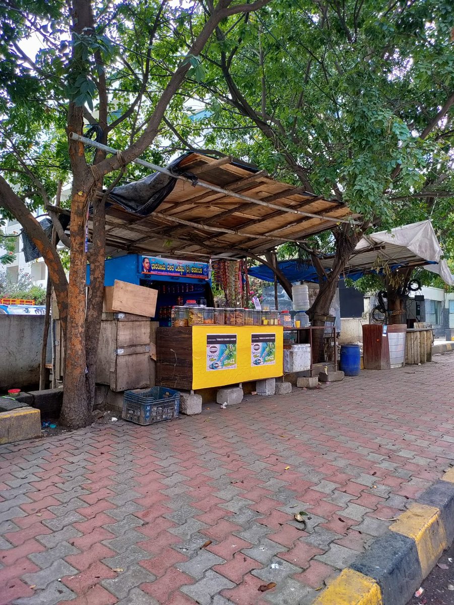 WhitefieldWards's tweet photo. @wftrps @BBMPCOMM @BBMPCares @osd_cmkarnataka @ICCCBengaluru @BlrCityPolice @blrcitytraffic @BBMPAdmn @CPBlr @Jointcptraffic @dcpwhitefield @DCPTrEastBCP @east_bengaluru @WFRising @NammaWhitefield @wrtrps Kindly check. Citizens have sent new pics showing that encroachments are not cleared.  One of these structures is a permanent construction even? Kindly follow up &amp; prevent return of encroachment also.  
#FootpathEncroachment
#ReclaimFootpaths 
#BrandBengaluru https://t.co/f0Wu0raqLv