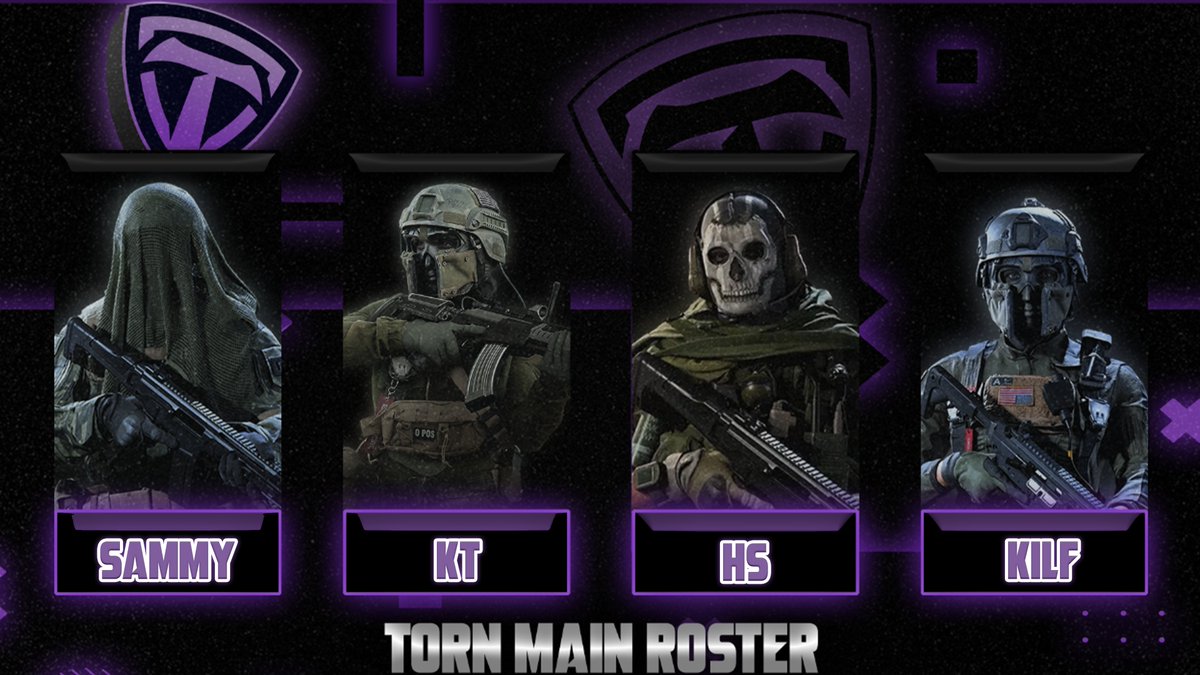 gg_torn's tweet photo. ANNOUNCEMENT‼️

We are very excited to share our 2024 Call of Duty Challengers roster with you!

Welcome, Sammy, KT, hS, and Kilf!

#TORNAPART https://t.co/k4NFOwJfn9