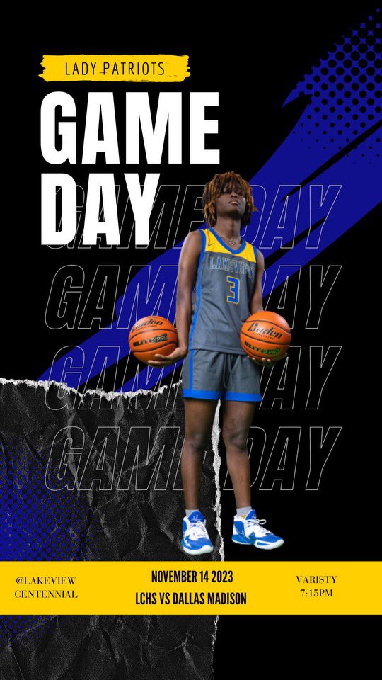 Hey Patriot Nation! Tomorrow is GAME DAY!! 🏀 Come out and support our lady patriots as we “get down and dirty” to beat Dallas madison! #repost 
<a href="/CoachTabSanders/">Tabitha Sanders</a> <a href="/saincilaire/">Coach Ant Saincilaire</a> <a href="/LCHS_Patriots/">Lakeview Centennial Patriots 🎓</a> <a href="/garrong2002/">Garron Green</a> <a href="/TianaGarrett8/">Tiana Garrett</a> <a href="/Jaclynn_Larance/">Jaclynn Larance</a>