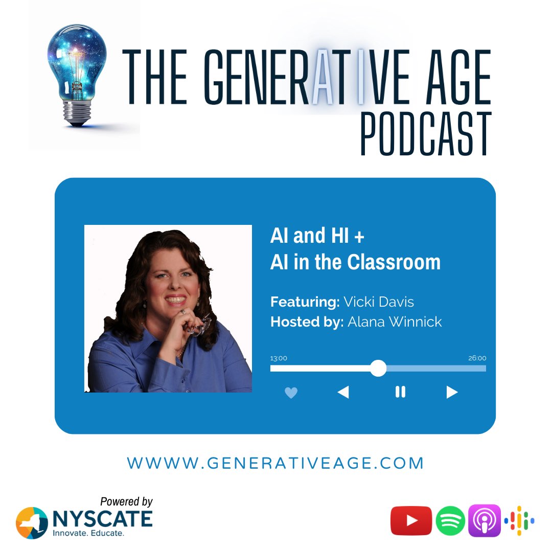 In honor of world kindness day today, I'm posting PART TWO with @coolcatteacher Vicki Davis - one of the kindest people I know!!! Listen now: GenerativeAge.com