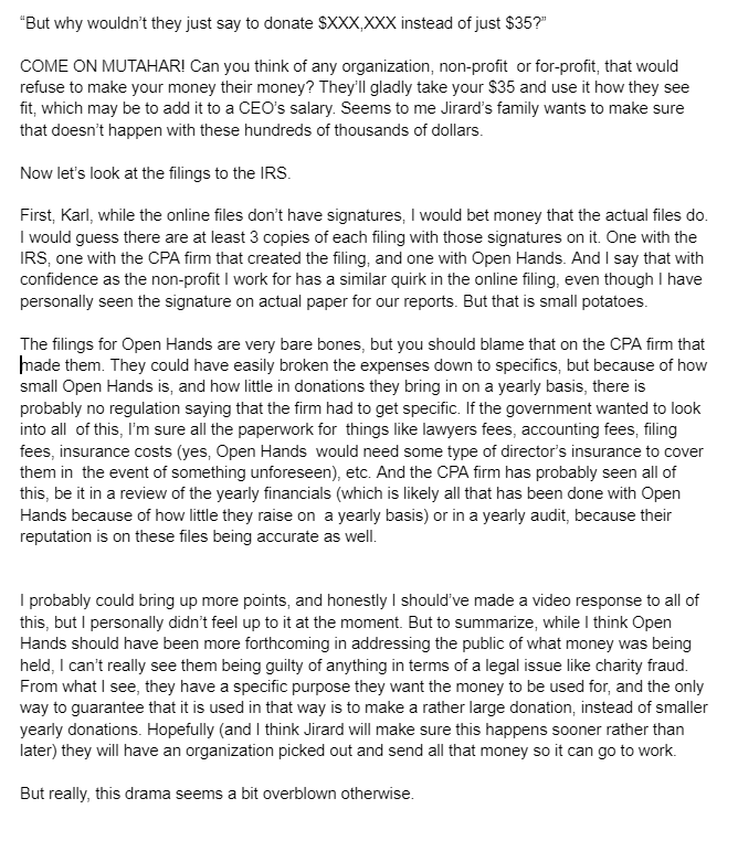 theLILWOOLEY's tweet photo. This whole situation regarding Jirard The Completionist and Indieland seems a bit overblown to me, and I want to give @OrdinaryGamers and @karljobstgaming a bit of my opinion on the matter, as an accountant for a non-profit. https://t.co/CK7Z338vCB