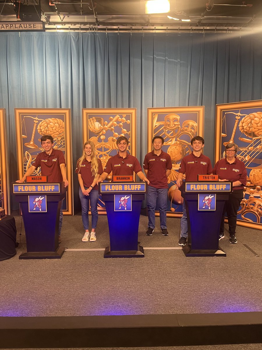 ChrisSteinbruck's tweet photo. Another example of ⁦@FlourBluffISD⁩ excellence! Challenge Team = High Character &amp; High Academic Hornets! #CPH ⁦@FLOURBLUFFHS⁩ https://t.co/g0bv2aeV3G