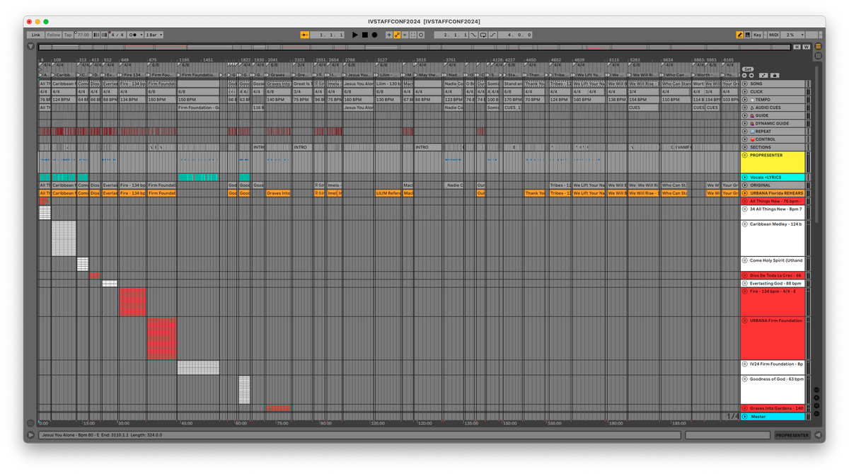 When your #abletonsession is getting quite large but it is running like butta. #ableton #playbackengineer #automation