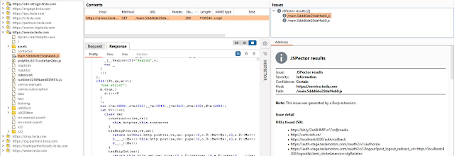 blueteamsec1's tweet photo. JSpector - A Simple Burp Suite Extension To Crawl JavaScript (JS) Files In Passive Mode And Display The Results Directly On The Issues https://t.co/7VlSF2fKy5 #BurpExtensions #Burpsuite #BurpsuiteTools #JavaScript https://t.co/ga6AgxlgTw