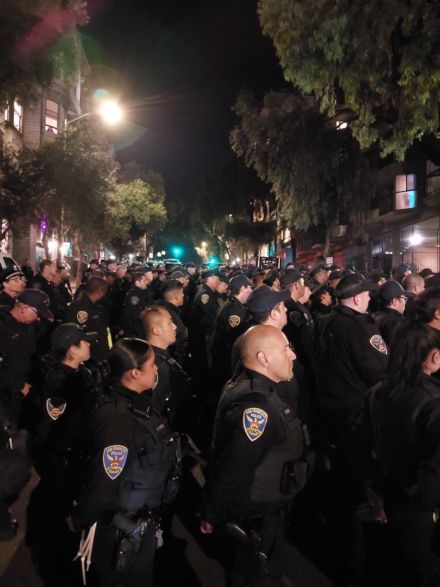 SFPD's tweet image. Tonight, current and former members of the SFPD met at Pine/Franklin St to remember Officer James Guelff who was killed in the line of duty 29 years ago, on Nov 13, 1994. Officer Guelff was shot and killed by a carjacking suspect as he approached the suspect's vehicle.
