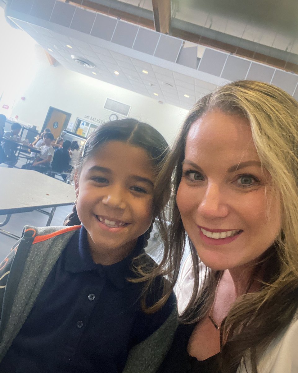 Day 1 and getting to know one of my first graders - Go Mighty Mustangs! #nsdnow <a href="/NationalSD/">National School Dist</a>