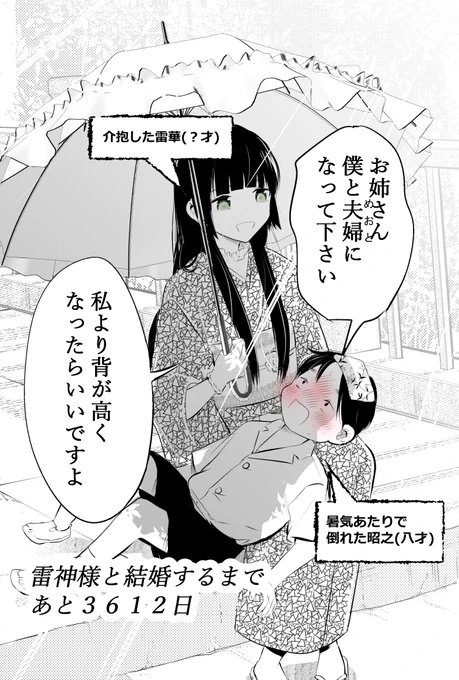 プロポーズした人が天候を司る雷神様だった1