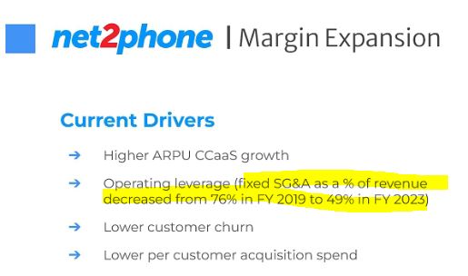 Is IDT telling us here that their N2P maintenance expenses for SG&A are 35.5m (49% of revenue FY23) and that they invested 22m in expansionary SG&A in FY23?

Are they telling us that, if they stopped growing, the N2P business would be spitting out 30m EBITDA in FY2024? 

WOW $IDT