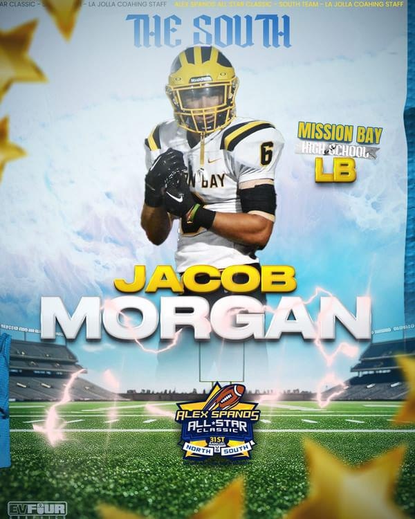 Congrats to LB <a href="/JacobMorgan06/">Jacob</a> on being selected to represent the South in the Spanos AllStar game. He's our 4th selection since 2019.