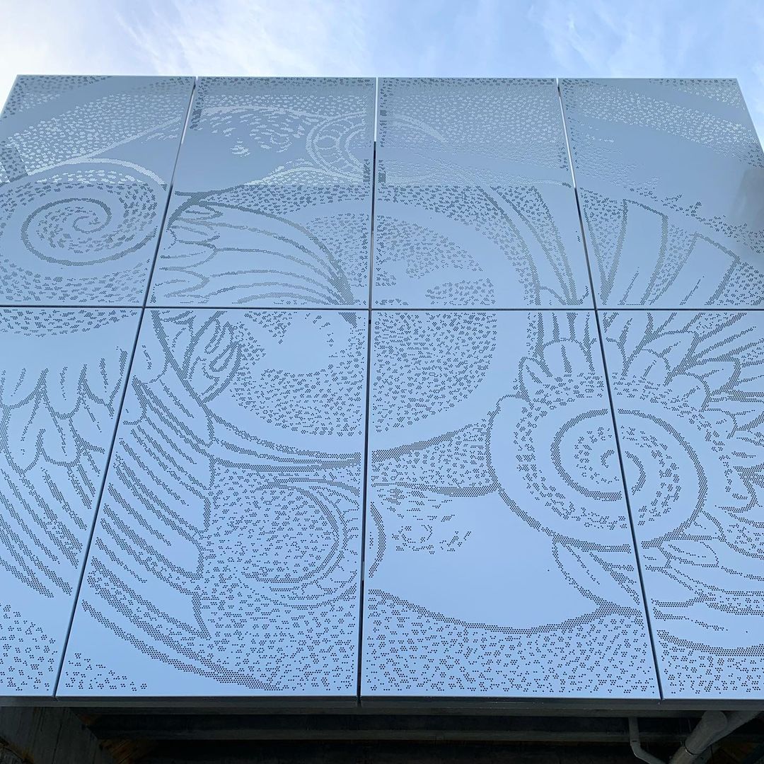 We recently crafted this facade package for the new home of Nelson Orthodontics in collaboration with Stainless Concepts and Coman Construction.
These panels are constructed from high-contrast images supplied by a talented artist from Golden Bay and designed by Redbox Architects.