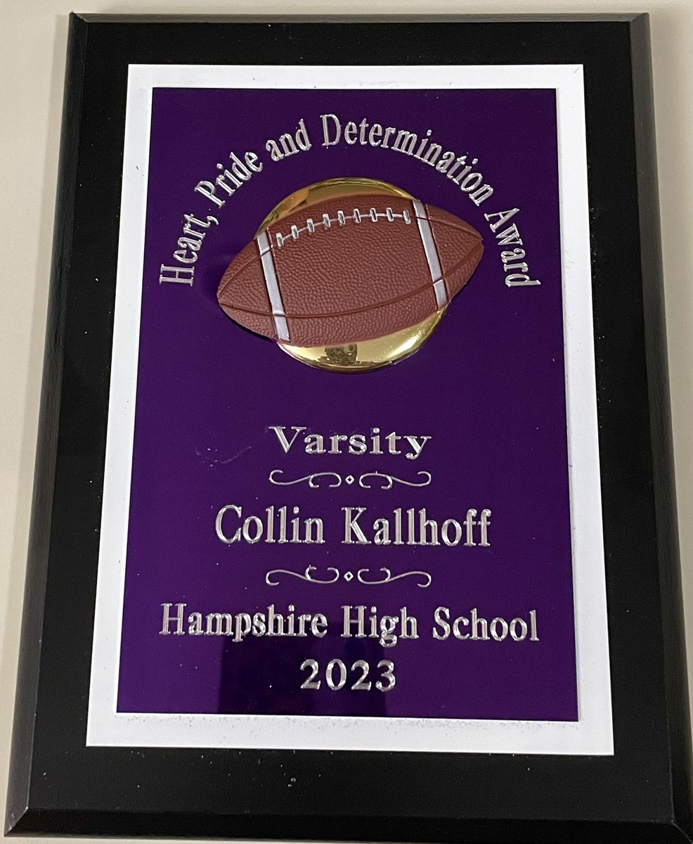 I had a great awards night tonight, and I am blessed to receive FVC All-Conference and the Heart, Determination, and Pride award! Thank you Hampshire for everything!🙏 <a href="/CoachBigPete/">Peter "Coach Big Pete" Leinweber</a> <a href="/DeepDishFB/">DEEP DISH FOOTBALL</a> <a href="/CoachSchrenk/">James Schrenk</a>