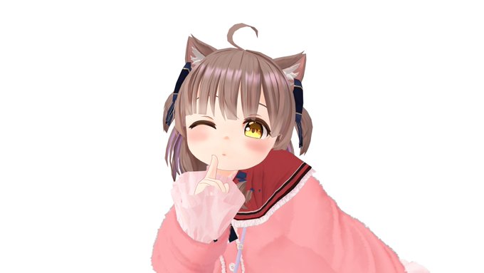 サンプルアバター、Vketブースデザイン用に撮った、めりあちゃんの写真を何枚か#VRChat #VRCアバター制作中 #めりあ3D 