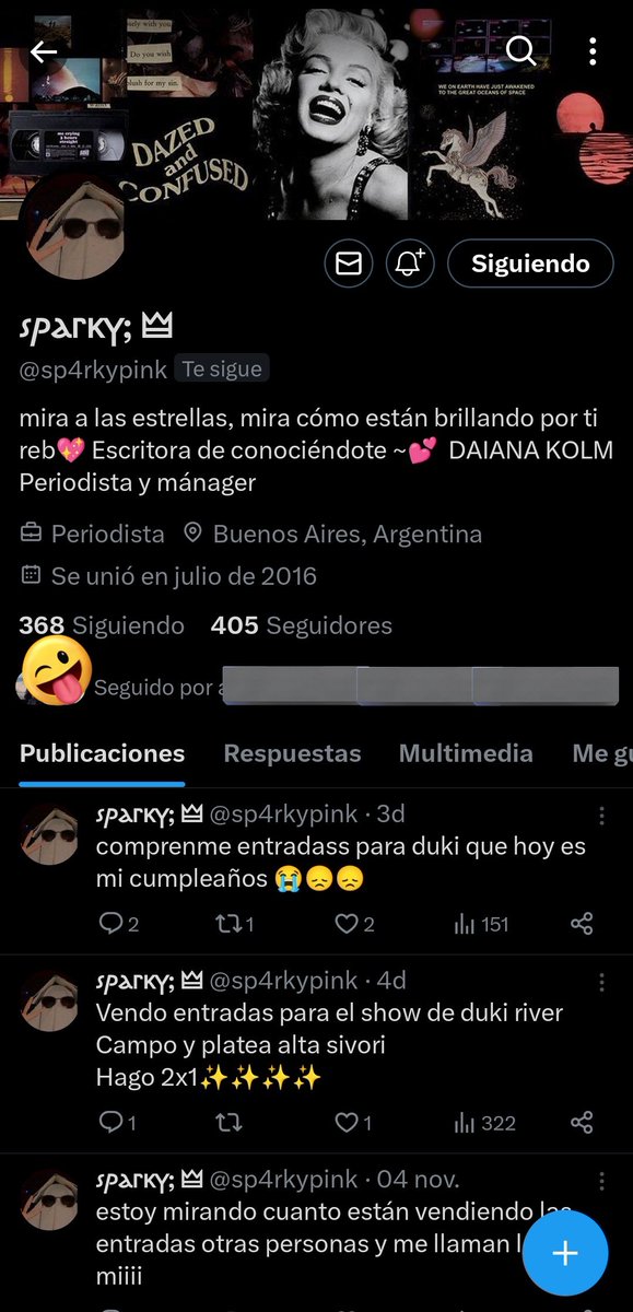 IviiSuarez_'s tweet photo. Ella es Daiana Agustina Cristal Gauna, persona a la que consideramos una amiga, hasta que este finde estafo a una de nosotras con una entrada para el show de Taylor Swift. 
No solo se cago en la ilusión de una piba, sino que además ahora no quiere devolver la plata (70mil pesos) https://t.co/HU5N6A8rji