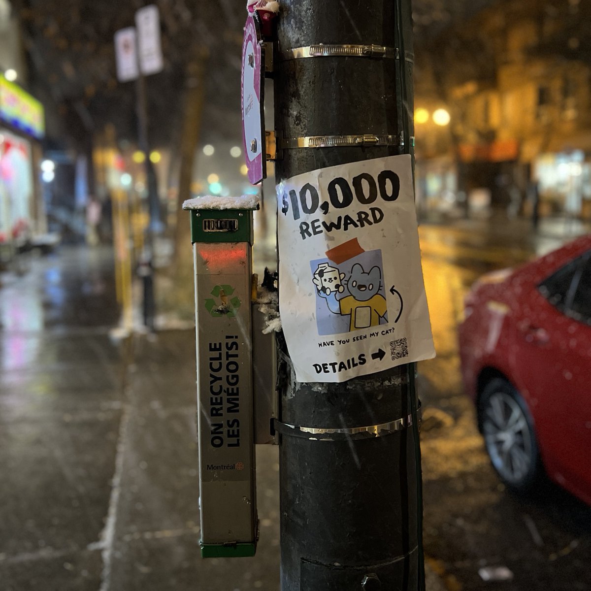 ODEKA_eth's tweet photo. MISSING 🔔 Have you seen Blue? He is still missing…
I had to give a hand to @coolcats in my neighborhood and put up a few posters #wheresblue https://t.co/fHoyJ5Itzg