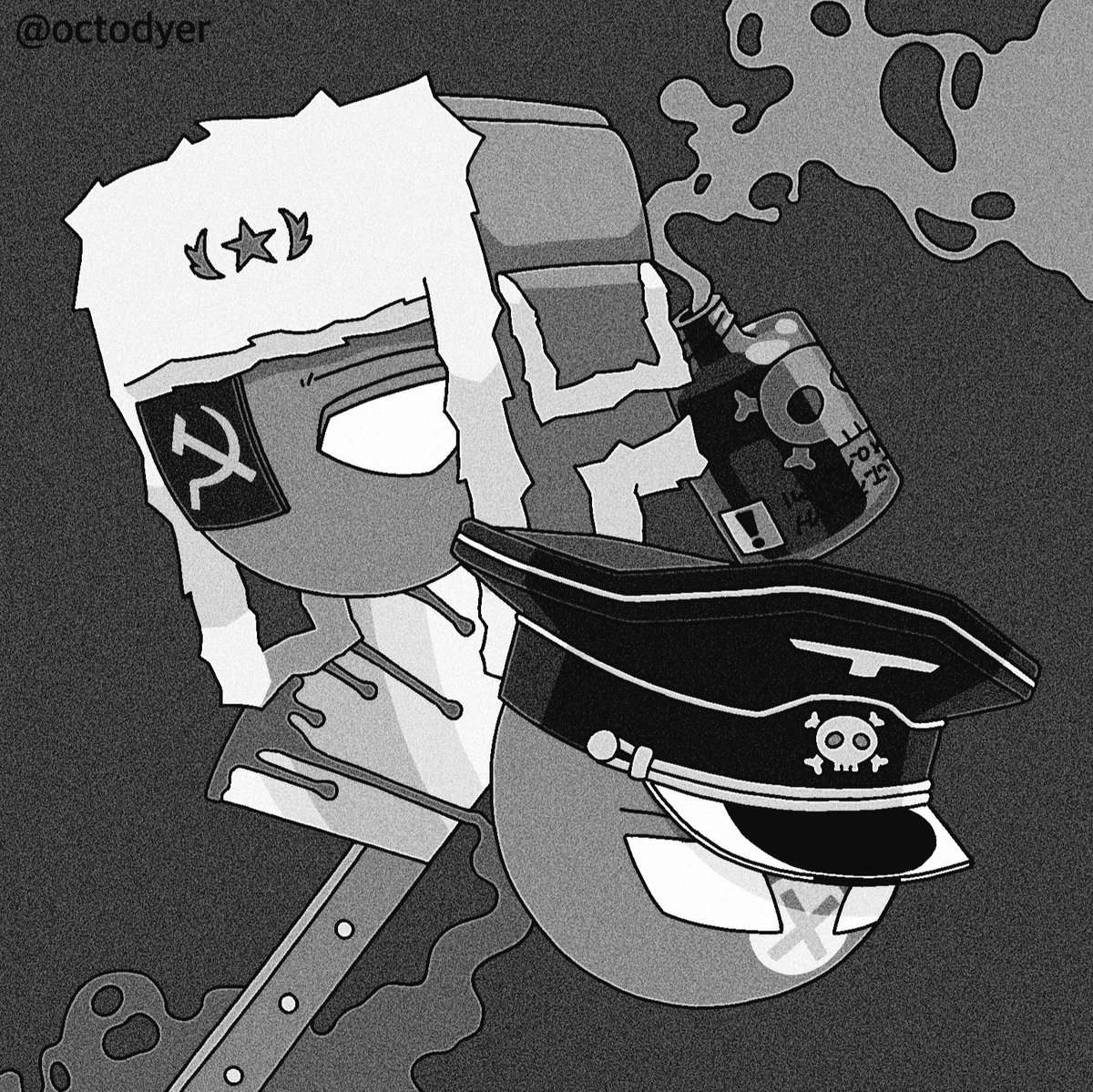 octodyer's tweet photo. Some USSR × Third Reich comic I drew based on a scene from 'Arlington road'
#countryhumans
#countryhumansussr
#countryhumansthirdreich
#カントリーヒューマンズ https://t.co/olIVLEw6sb