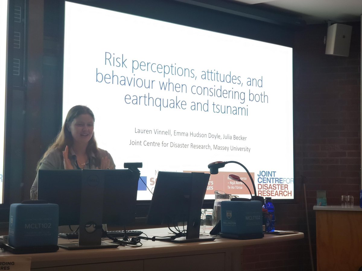 Research by <a href="/NZJCDR/">JCDR</a>’s Dr Lauren Vinnell &amp; colleagues suggests being impacted by one hazard can influence people’s risk perception of another. “Exposure to a large earthquake may influence their response to a tsunami, which has implications for ‘long, strong, get gone’ messaging.”