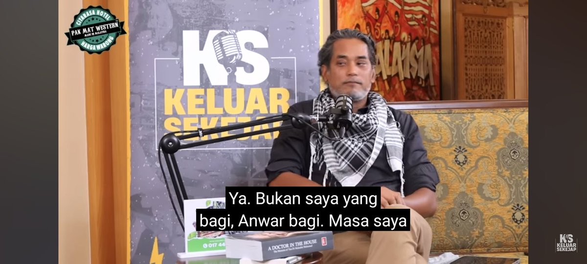Kahkah dalam takde ribut takde kilat, tetiba DSAI kena petik sebagai pencetus rasuah dalam politik bila diajukan soalan zaman Tun dah mula politik wang 😂😂😂

My reaction when listening to that was exactly the same as KJ.