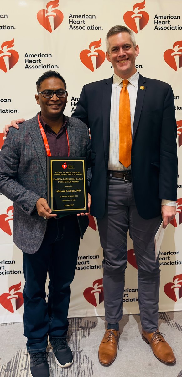 I am really honored to receive the Elaine W. Raines Early Career Investigator Award as a Finalist in ATVB Business Luncheon at #AHA23. I am really thankful to <a href="/ATVBEarlyCareer/">ATVB Early Career Committee</a> and <a href="/AHA_Research/">AHA Research</a>.
<a href="/ChauhanLab/">Chauhan Lab</a> <a href="/IntMedatIowa/">Internal Medicine at Iowa</a>