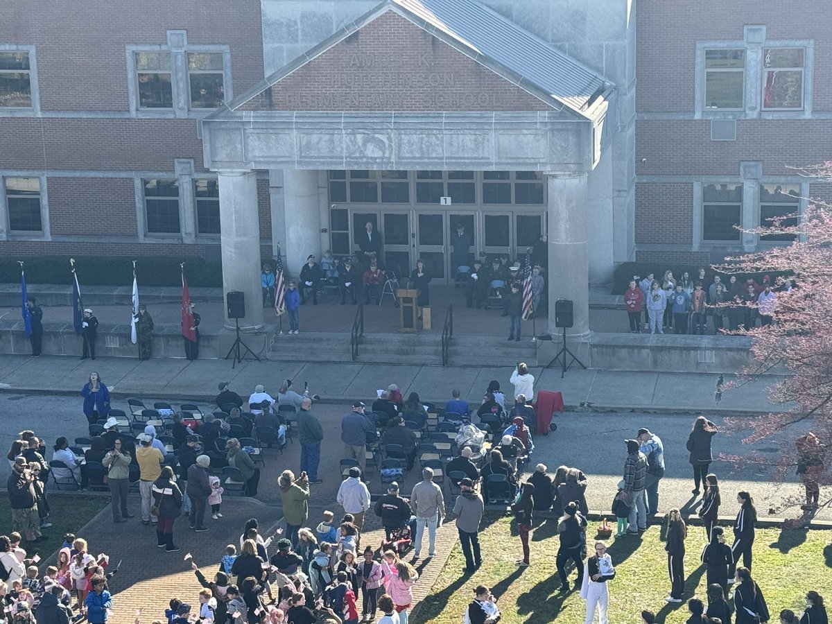 SWGFD24's tweet image. This morning, Members of the Department with Truck 24, as well as our Brothers from Rostraver Central, participated in the annual Hutchinson Elementary School Veteran’s program.   The school does an excellent job honoring our Veterans with our children.