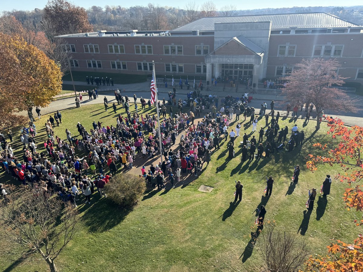 SWGFD24's tweet image. This morning, Members of the Department with Truck 24, as well as our Brothers from Rostraver Central, participated in the annual Hutchinson Elementary School Veteran’s program.   The school does an excellent job honoring our Veterans with our children.