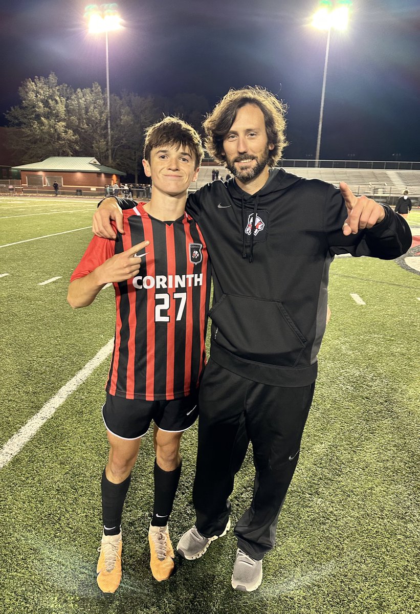 soccerCorinth's tweet photo. Big props to Griffin Carmichiel for scoring his first varsity goal tonight!!! 

Boom!

#thepicture https://t.co/8bd4YALwMh
