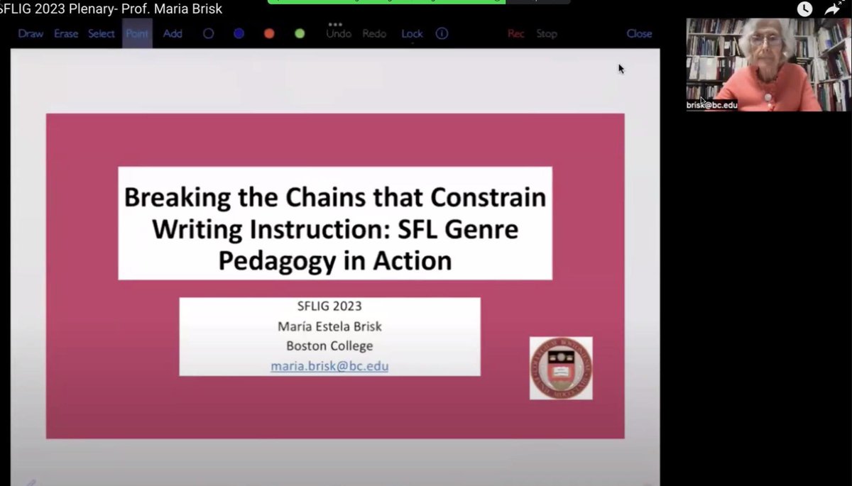 Plenary 2 by Prof. Maria Brisk happening now! 

#Conference Day 2 
#sflig2023
#interestsfl