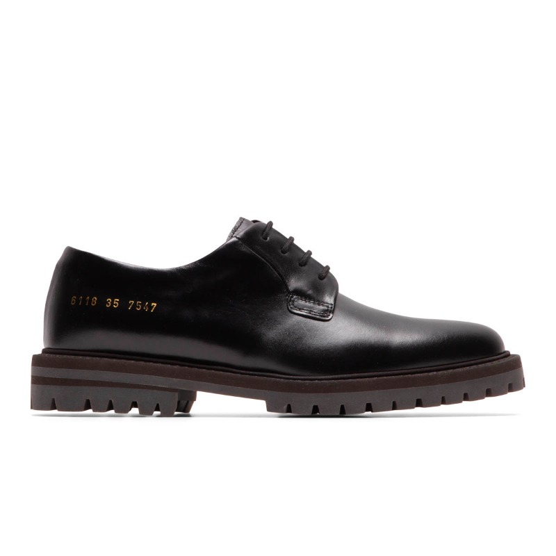 bodega's tweet photo. Common Projects Women's Leather Derby available now online at Bodega - Free USA shipping on orders over $200 - Use code: SHIPPING2022 #commonprojects #bodega