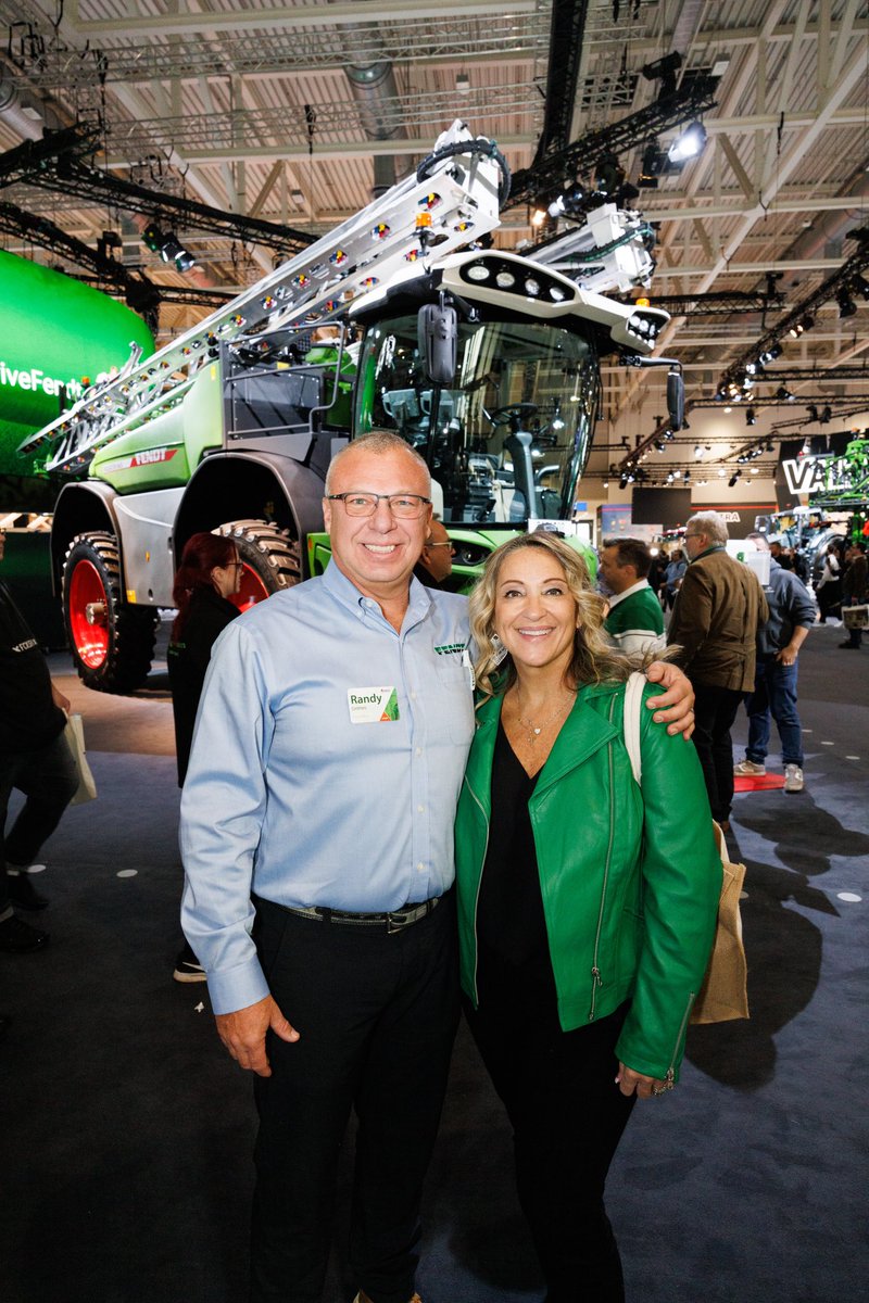 Fendt_NA's tweet photo. North American #FendtFans are experiencing the Fendt spirit of excellence and innovation at #Agritechnica this week.  Welcome to the Fendt Family💚 https://t.co/NMmS7LIFiM