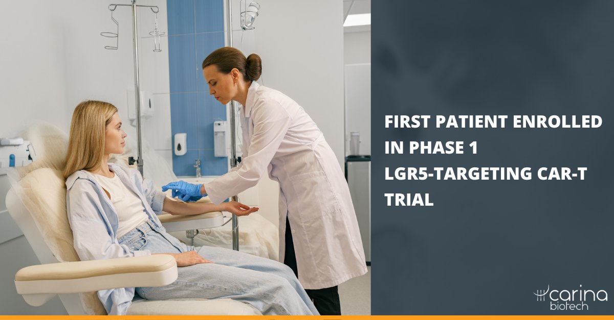 First patient enrolled! A Study of CNA3103 (LGR5-targeted, Autologous CAR-T Cells) Administered to Subjects With Metastatic Colorectal Cancer | ClinicalTrials.gov : bit.ly/47rI5Zb