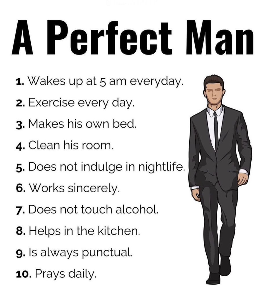 'A perfect man cultivates kindness, embodies strength with humility, and values love above all. #PerfectMan #KindnessOverEverything #StrengthInHumility #LovePrevails #CharacterMatters #WisdomInWords #CourageousHeart #GentlemanCode #IntegrityFirst #RespectfulLiving #PrioritizeLove…