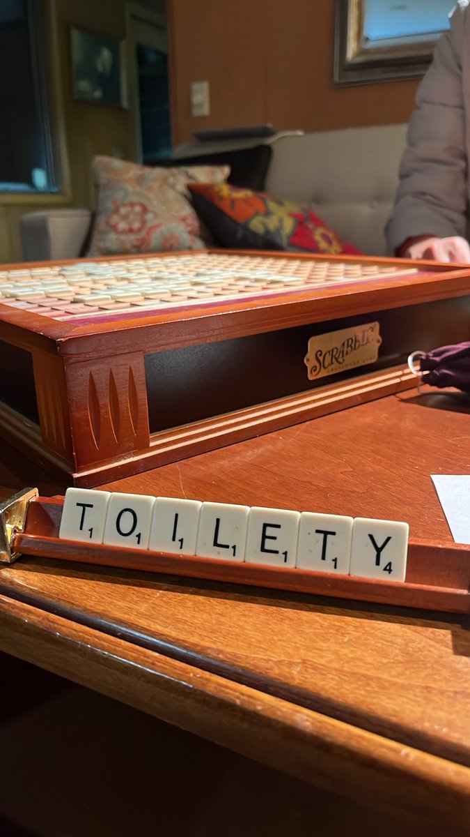 1.) Describes my game tonight 
2.) Not a Scrabble word
