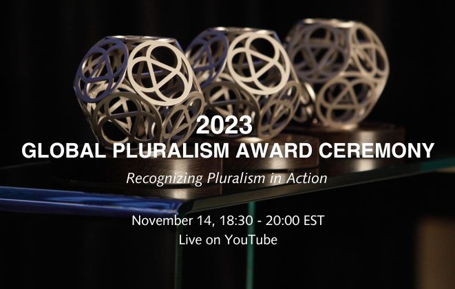 Hamed Kazemzadeh (@HaKazemzadeh) on Twitter photo 2023-11-14 16:34:00 Today Join the 2023 Global Pluralism Award Ceremony! Via YouTube at 18:30 EST. The award celebrates the inspiring and brave work that is helping to build more inclusive societies where diversity is valued and protected: lnkd.in/g5t65cah #PluralismAward2023 Today Join the 2023 Global Pluralism Award Ceremony! Via YouTube at 18:30 EST. The award celebrates the inspiring and brave work that is helping to build more inclusive societies where diversity is valued and protected: lnkd.in/g5t65cah #PluralismAward2023