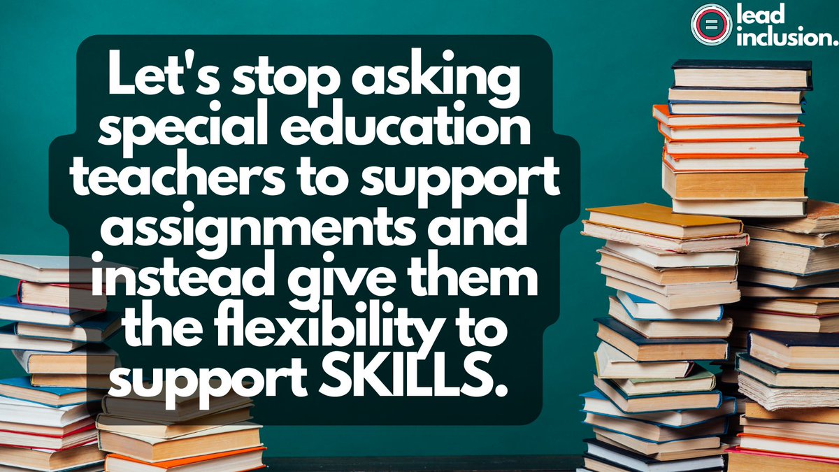 ❌ Let's stop asking special #education #teachers to support assignments and instead give them the flexibility to support SKILLS. ❌ #LeadInclusion #EdLeaders #UDL #successforall #MasteryChat #GlobalEd #Inclusion #UDLchat #UDL #TeacherTwitter