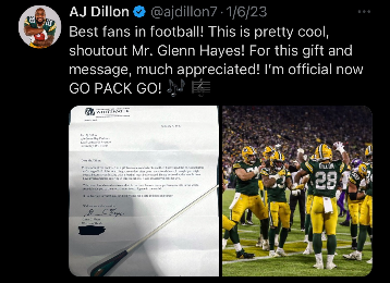 WarhawkMB's tweet photo. @ajdillon7  We will be performing at Lambeau Nov. 19. Since you are "official now", we hope you will conduct us after the game! https://t.co/CHmmB6n9Jd