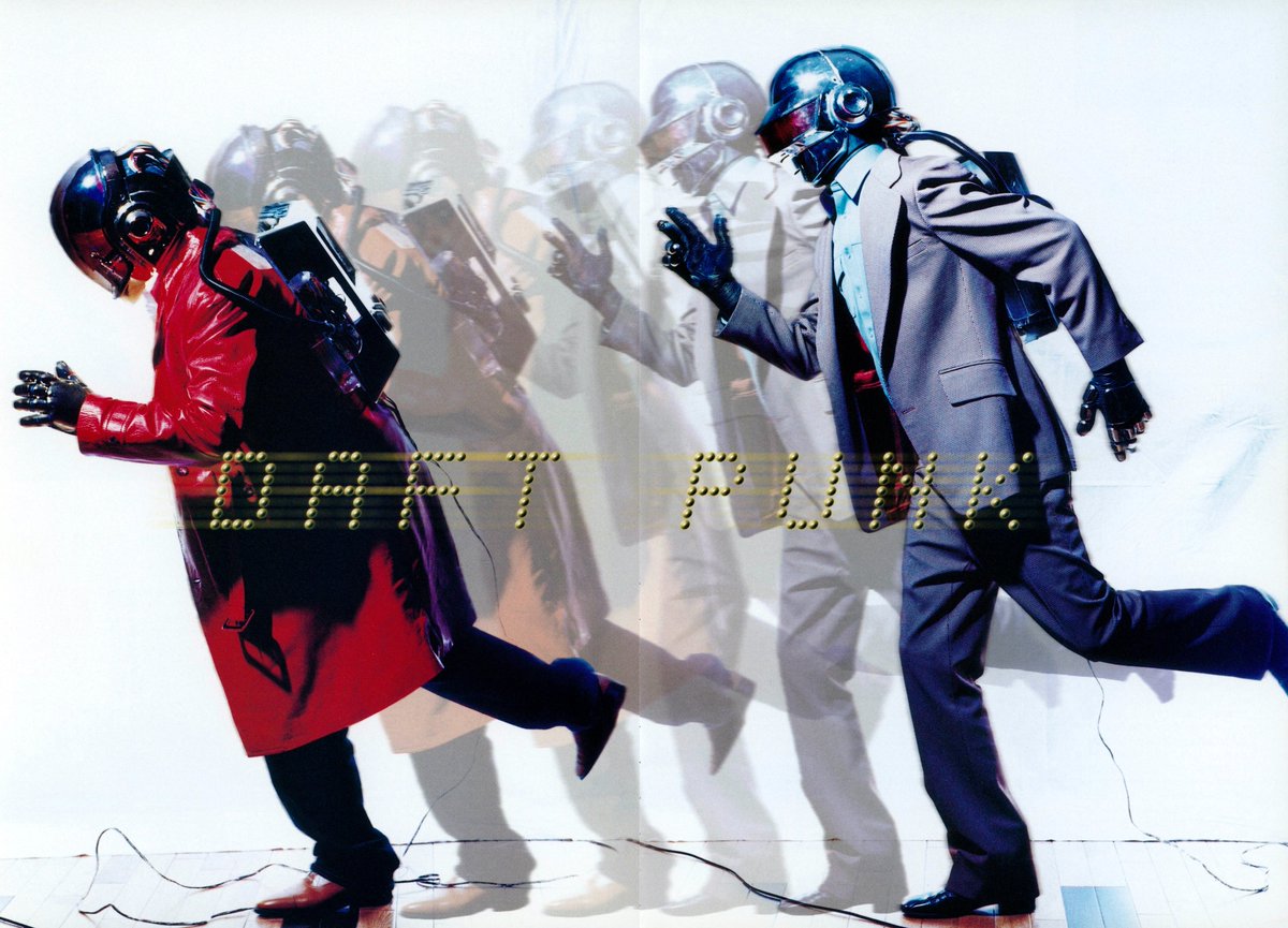 Daft_Wub's tweet image. Daft Punk photographed by Tetsuro Sato for Crossbeat magazine March, 2001